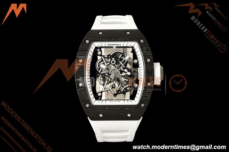 Richard Mille - RM055 Bubba Watson Black NTPT/Wht RU Wht/Blk Skeleton Dial MILLEF RMUL2 Free Sprung