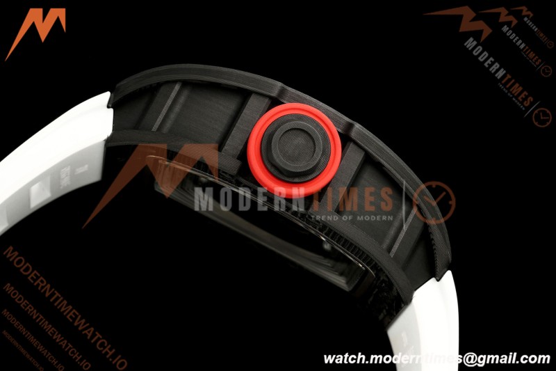 Richard Mille - RM055 Bubba Watson Black NTPT/Wht RU Wht/Red Skeleton Dial MILLEF RMUL2 Free Sprung