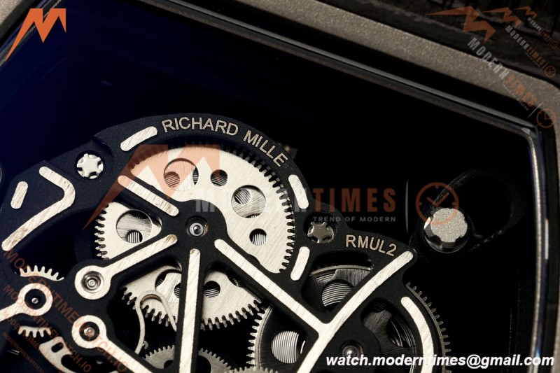 Richard Mille - RM055 Bubba Watson Black NTPT/Wht RU Wht/Red Skeleton Dial MILLEF RMUL2 Free Sprung