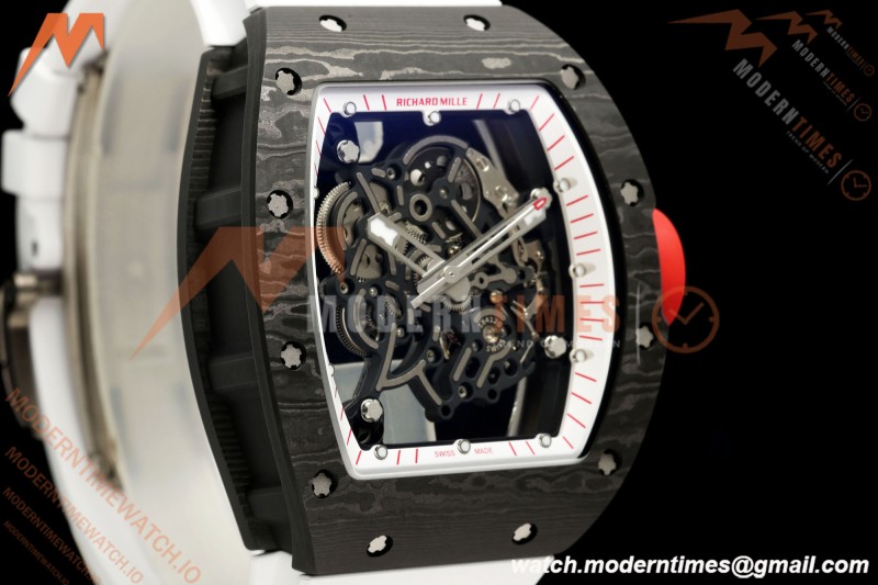 Richard Mille - RM055 Bubba Watson Black NTPT/Wht RU Wht/Red Skeleton Dial MILLEF RMUL2 Free Sprung