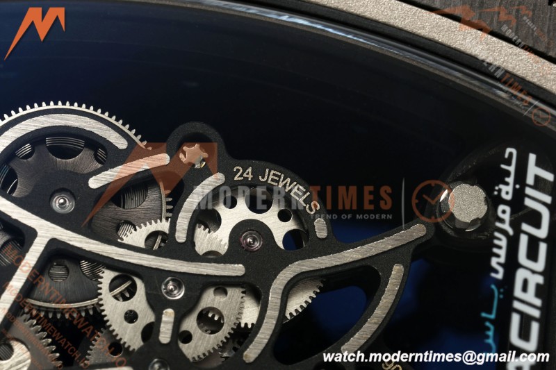 Richard Mille - RM055 Bubba Watson Black NTPT/Blue RU Skeleton Dial MILLEF RMUL2 Free Sprung