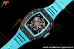 Richard Mille - RM055 Bubba Watson Black NTPT/Blue RU Skeleton Dial MILLEF RMUL2 Free Sprung