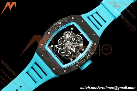 Richard Mille - RM055 Bubba Watson Black NTPT/Blue RU Skeleton Dial MILLEF RMUL2 Free Sprung