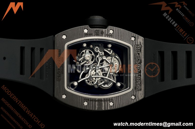 Richard Mille - RM055 Bubba Watson Black NTPT/Black RU RG/Blk Skeleton Dial MILLEF RMUL2 Free Sprung