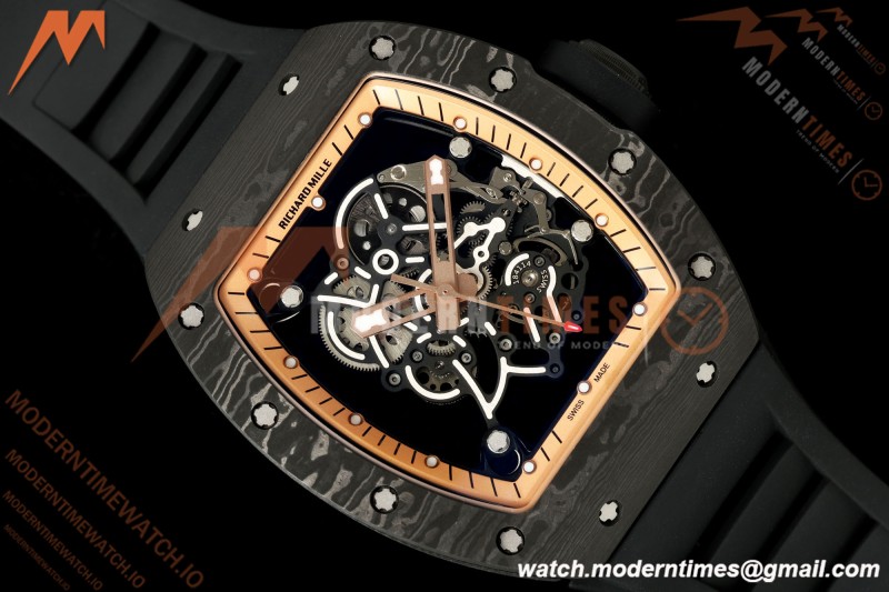 Richard Mille - RM055 Bubba Watson Black NTPT/Black RU RG/Blk Skeleton Dial MILLEF RMUL2 Free Sprung