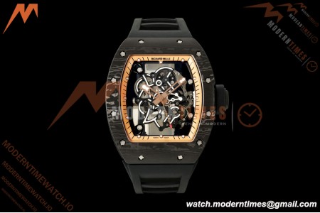 Richard Mille - RM055 Bubba Watson Black NTPT/Black RU RG/Blk Skeleton Dial MILLEF RMUL2 Free Sprung