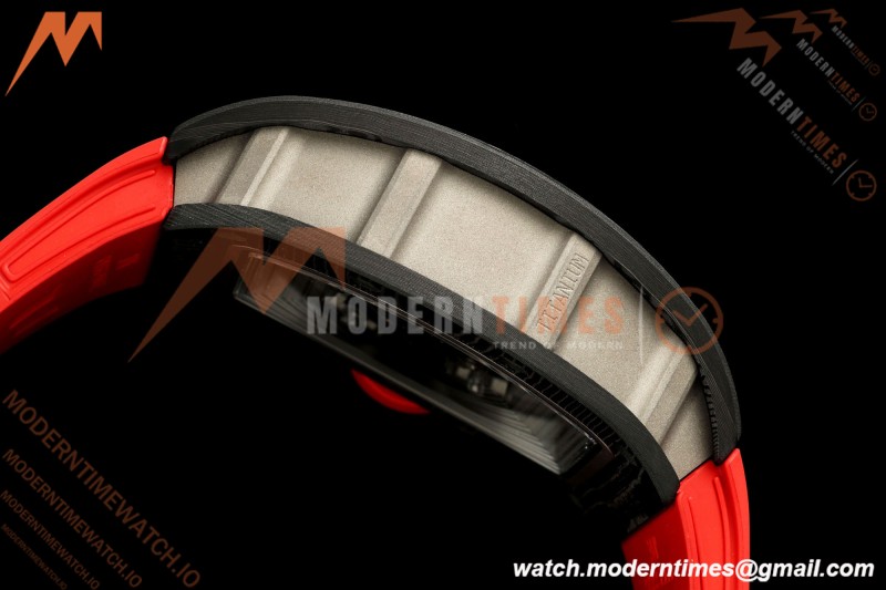 Richard Mille - RM055 Bubba Watson Black NTPT/Red RU Blk/Red Skeleton Dial MILLEF RMUL2 Free Sprung
