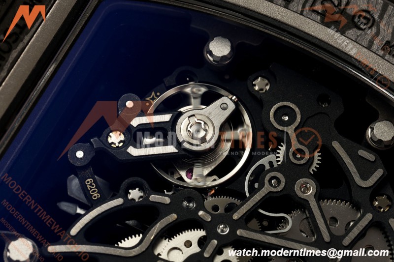 Richard Mille - RM055 Bubba Watson Black NTPT/Red RU Blk/Red Skeleton Dial MILLEF RMUL2 Free Sprung
