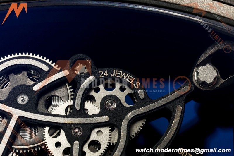Richard Mille - RM055 Bubba Watson Black NTPT/Red RU Blk/Red Skeleton Dial MILLEF RMUL2 Free Sprung