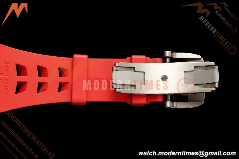 Richard Mille - RM055 Bubba Watson Black NTPT/Red RU Blk/Red Skeleton Dial MILLEF RMUL2 Free Sprung