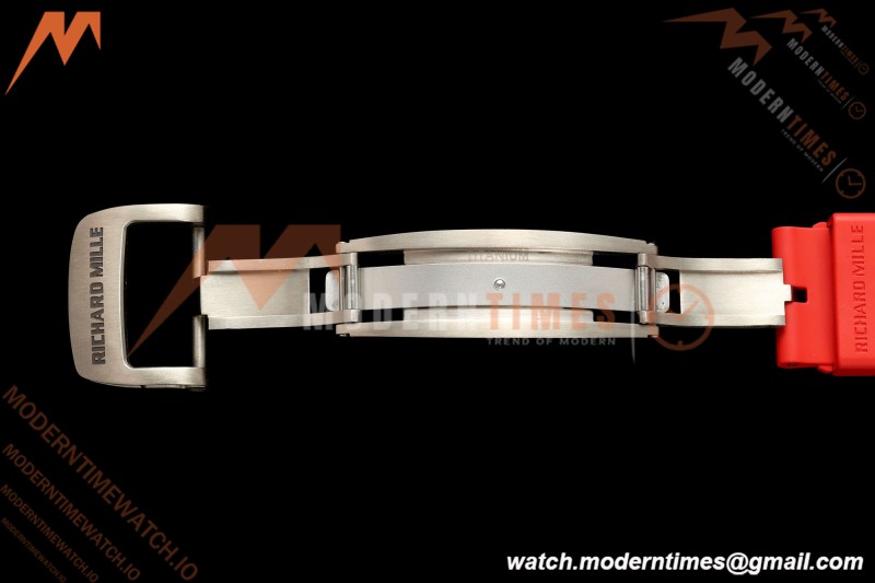 Richard Mille - RM055 Bubba Watson Black NTPT/Red RU Blk/Red Skeleton Dial MILLEF RMUL2 Free Sprung