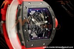 Richard Mille - RM055 Bubba Watson Black NTPT/Red RU Blk/Red Skeleton Dial MILLEF RMUL2 Free Sprung