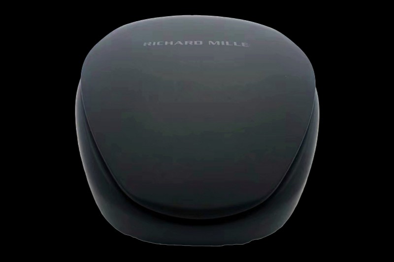 Richard Mille - Black Oval Leather Watch Box Set Top 1:1 Quality with Booklet and Tag