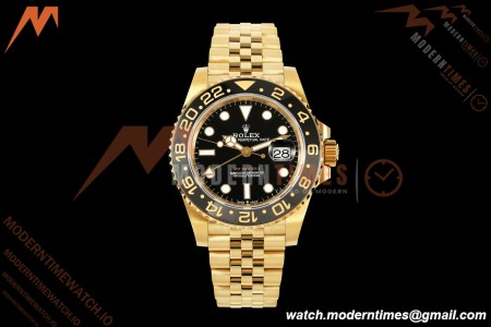 Rolex - GMT II 126718GRNR 40mm 904L Jub YG/YG Black Dial QF VR3285 | ロレックス - GMTマスターII 126718GRNR 40mm 904Lステンレススチール ジュビリーブレス イエローゴールド/イエローゴールド ブラックダイアル QF VR3285