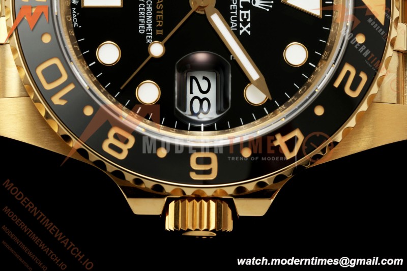 Rolex - GMT II 126718GRNR 40mm 904L Jub YG/YG Black Dial QF VR3285