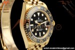 Rolex - GMT II 126718GRNR 40mm 904L Jub YG/YG Black Dial QF VR3285