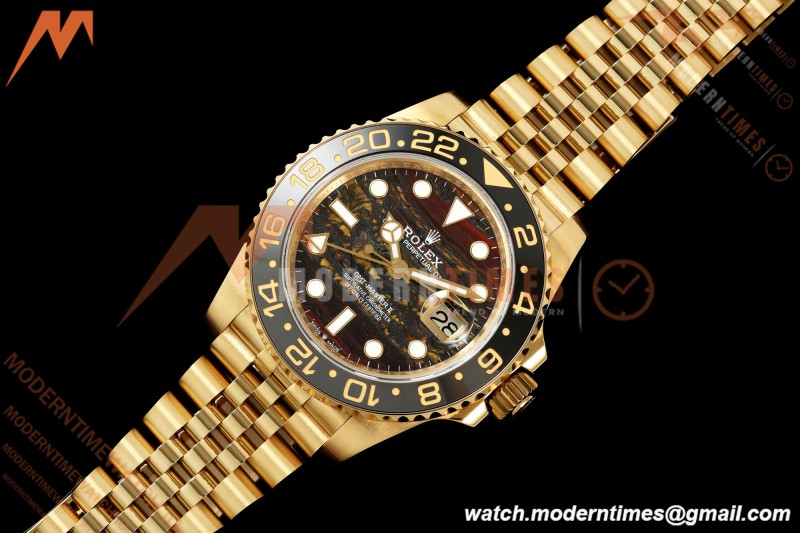Rolex - GMT II 126718GRNR 40mm 904L Jub YG/YG Tiger Iron Dial QF VR3285