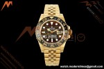 Rolex - GMT II 126718GRNR 40mm 904L Jub YG/YG Tiger Iron Dial QF VR3285