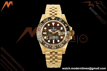 Rolex - GMT II 126718GRNR 40mm 904L Jub YG/YG Tiger Iron Dial QF VR3285 | ロレックス - GMTマスターII 126718GRNR 40mm 904L ジュビリーブレス イエローゴールド/イエローゴールド タイガーズアイ（タイガーアイアン）ダイアル QF VR3285