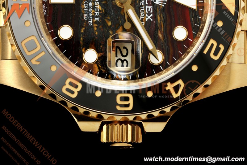 Rolex - GMT II 126718GRNR 40mm 904L Jub YG/YG Tiger Iron Dial QF VR3285