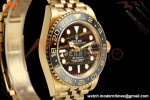 Rolex - GMT II 126718GRNR 40mm 904L Jub YG/YG Tiger Iron Dial QF VR3285 Free Sprung