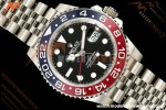 Rolex - GMT II 126710BLRO Pepsi 40mm 904L Jub SS/SS Black Dial QF JH3285 Free Sprung | QF Factory ロレックス GMTマスターII 126710BLRO「ペプシ」 40mm 904Lステンレススチール ブラックダイアル ジュビリーブレス JH3285搭載 フリースプラング