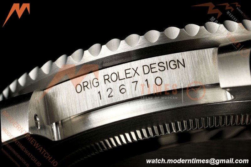 Rolex - GMT II 126710BLRO Pepsi 40mm 904L Jub SS/SS Black Dial QF JH3285 Free Sprung | QF Factory ロレックス GMTマスターII 126710BLRO「ペプシ」 40mm 904Lステンレススチール ブラックダイアル ジュビリーブレス JH3285搭載 フリースプラング
