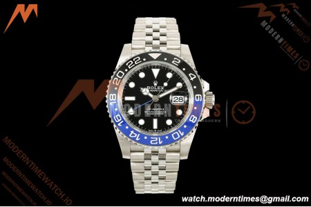 Rolex - GMT II 126710BLNR Batgirl 40mm 904L Jub SS/SS Black Dial QF JH3285 Free Sprung