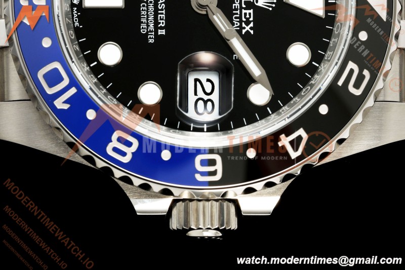 Rolex - GMT II 126710BLNR Batgirl 40mm 904L Jub SS/SS Black Dial QF JH3285 Free Sprung | QF Factory ロレックス GMTマスターII 126710BLNR「バットガール」 40mm 904Lステンレススチール ブラックダイアル ジュビリーブレス JH3285搭載 フリースプラング