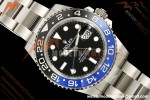 Rolex - GMT II 126710BLNR Batman 40mm 904L Oys SS/SS Black Dial QF JH3285 Free Sprung