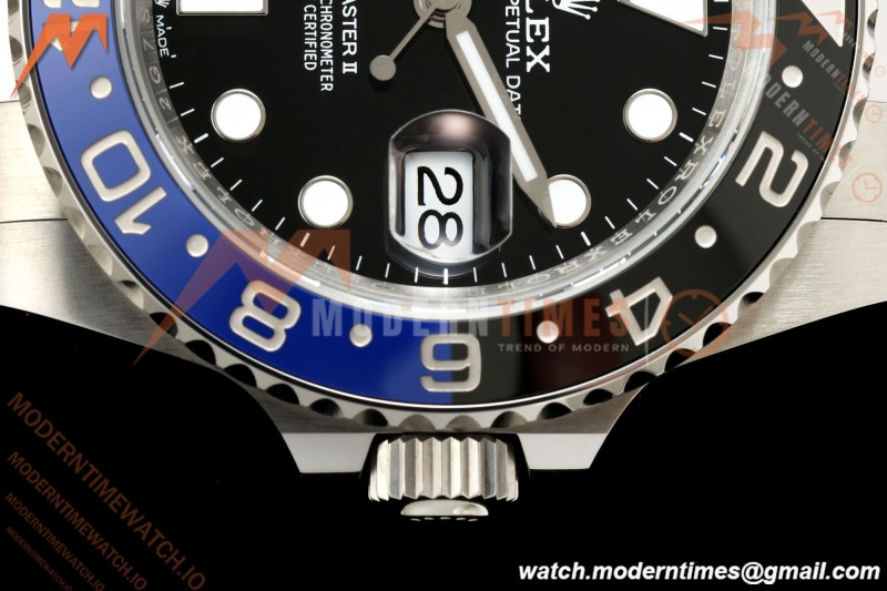 Rolex - GMT II 126710BLNR Batman 40mm 904L Oys SS/SS Black Dial QF JH3285 Free Sprung
