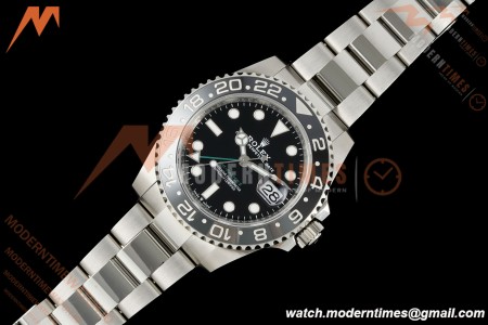 Rolex - GMT II 126710GRNR Bruce Wayne 40mm 904L Oys SS/SS Black Dial RF JH3285 Free Sprung