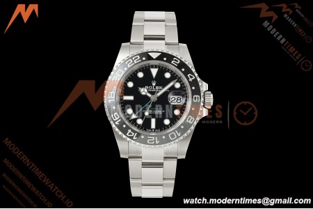 Rolex - GMT II 126710GRNR Bruce Wayne 40mm 904L Oys SS/SS Black Dial RF JH3285 Free Sprung