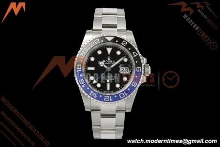 Rolex - GMT II 126710BLNR Batman 40mm 904L Oys SS/SS Black Dial RF JH3285 Free Sprung
