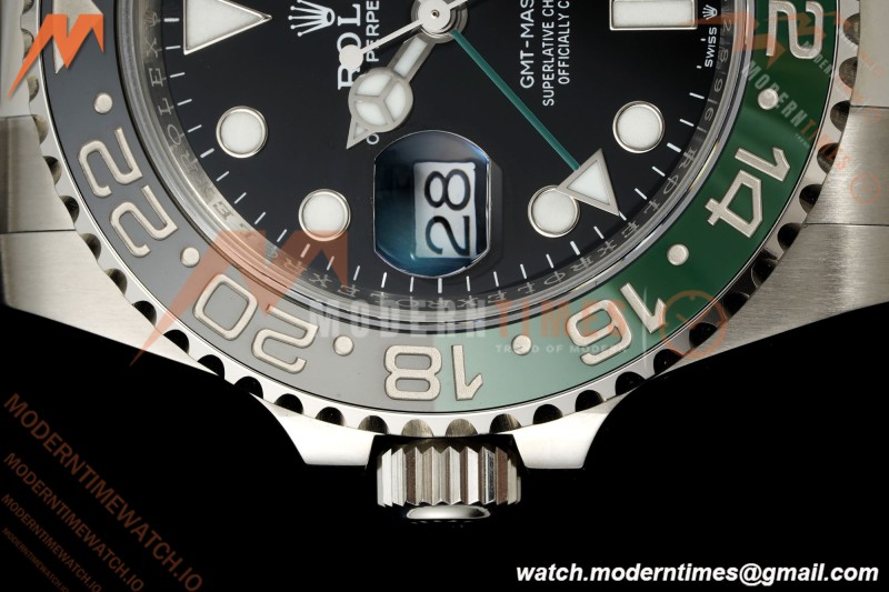 Rolex - GMT II 126720VTNR LHD 40mm 904L Oys SS/SS Black Dial RF JH3285 Free Sprung