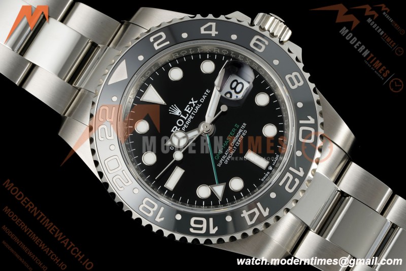 Rolex - GMT II 126710GRNR Bruce Wayne 40mm 904L Oys SS/SS Black Dial RF JH3285
