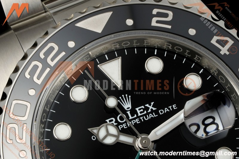 Rolex - GMT II 126710GRNR Bruce Wayne 40mm 904L Oys SS/SS Black Dial RF JH3285