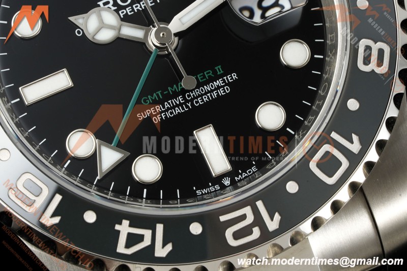 Rolex - GMT II 126710GRNR Bruce Wayne 40mm 904L Oys SS/SS Black Dial RF JH3285