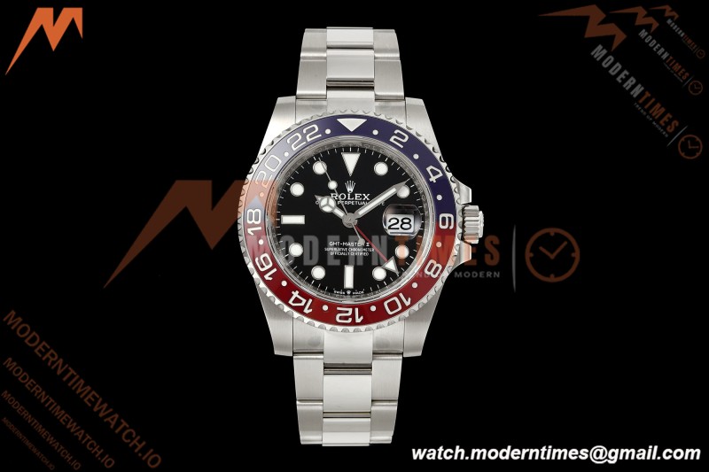 Rolex - GMT II 126710BLRO Pepsi 40mm 904L Oys SS/SS Black Dial RF JH3285