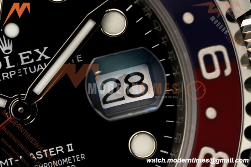 Rolex - GMT II 126710BLRO Pepsi 40mm 904L Oys SS/SS Black Dial RF JH3285