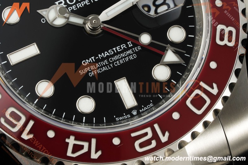 Rolex - GMT II 126710BLRO Pepsi 40mm 904L Oys SS/SS Black Dial RF JH3285
