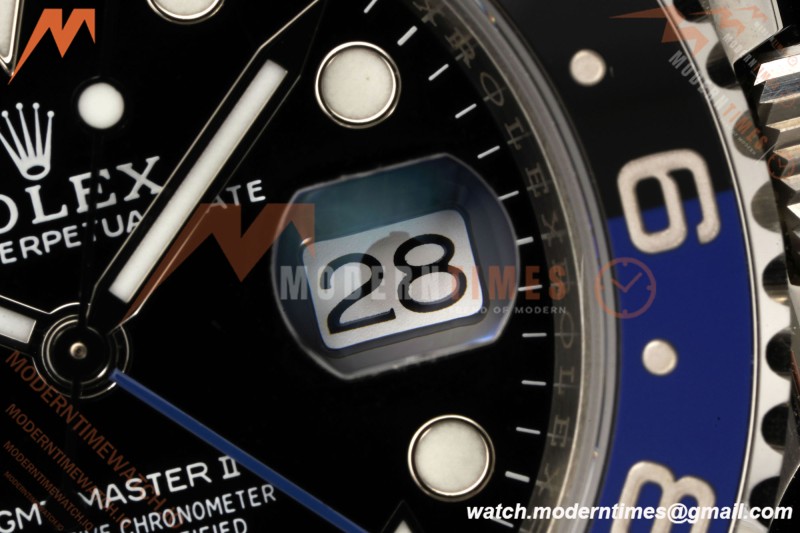 Rolex - GMT II 126710BLNR Batman 40mm 904L Oys SS/SS Black Dial RF JH3285