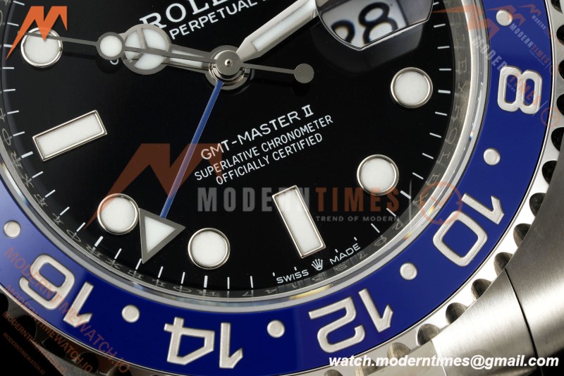 Rolex - GMT II 126710BLNR Batman 40mm 904L Oys SS/SS Black Dial RF JH3285