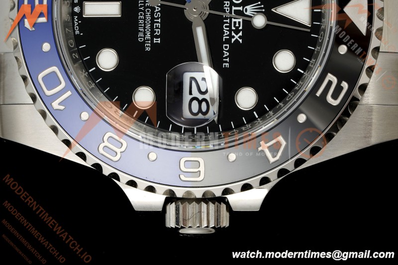 Rolex - GMT II 126710BLNR Batman 40mm 904L Oys SS/SS Black Dial RF JH3285