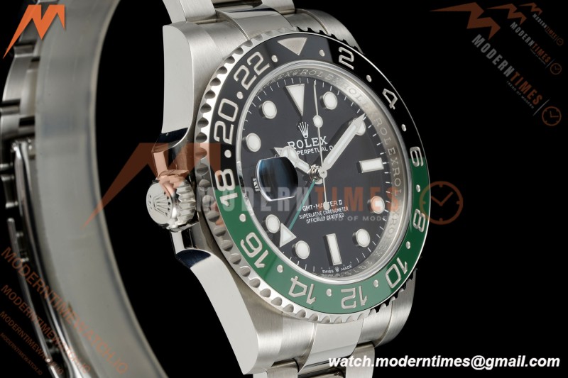 Rolex - GMT II 126720VTNR LHD 40mm 904L Oys SS/SS Black Dial RF JH3285