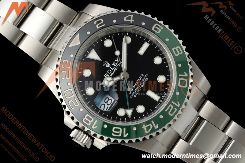 Rolex - GMT II 126720VTNR LHD 40mm 904L Oys SS/SS Black Dial RF JH3285