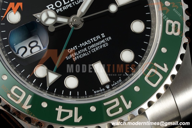 Rolex - GMT II 126720VTNR LHD 40mm 904L Oys SS/SS Black Dial RF JH3285