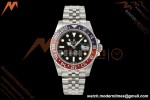Rolex - GMT II 126710BLRO Pepsi 40mm 904L Jub SS/SS Black Dial RF JH3285 Free Sprung