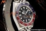 Rolex - GMT II 126710BLRO Pepsi 40mm 904L Jub SS/SS Black Dial RF JH3285 Free Sprung