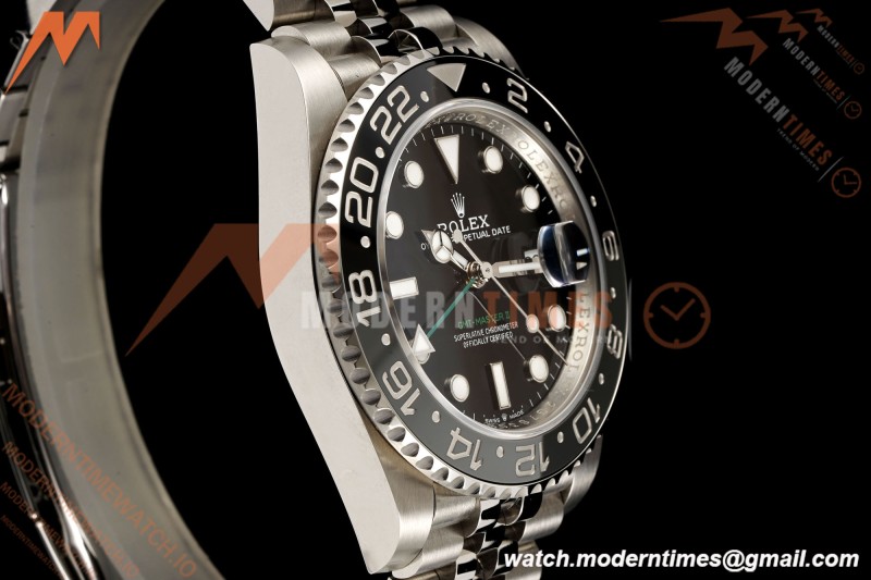 Rolex - GMT II 126710GRNR Bruce Wayne 40mm 904L Jub SS/SS Black Dial RF JH3285